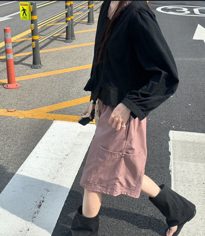 ROA-男裝韓國直郵東大門代購女裝新品人氣職業推薦時尚短褲ROA短褲