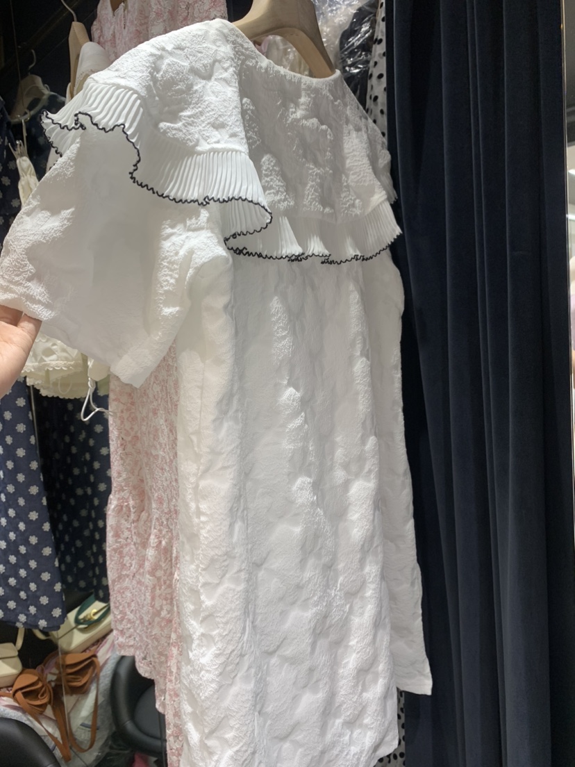 BE&be直郵韓國代購女裝新品熱賣24春夏時尚人氣休閑連衣裙BE&be連衣裙