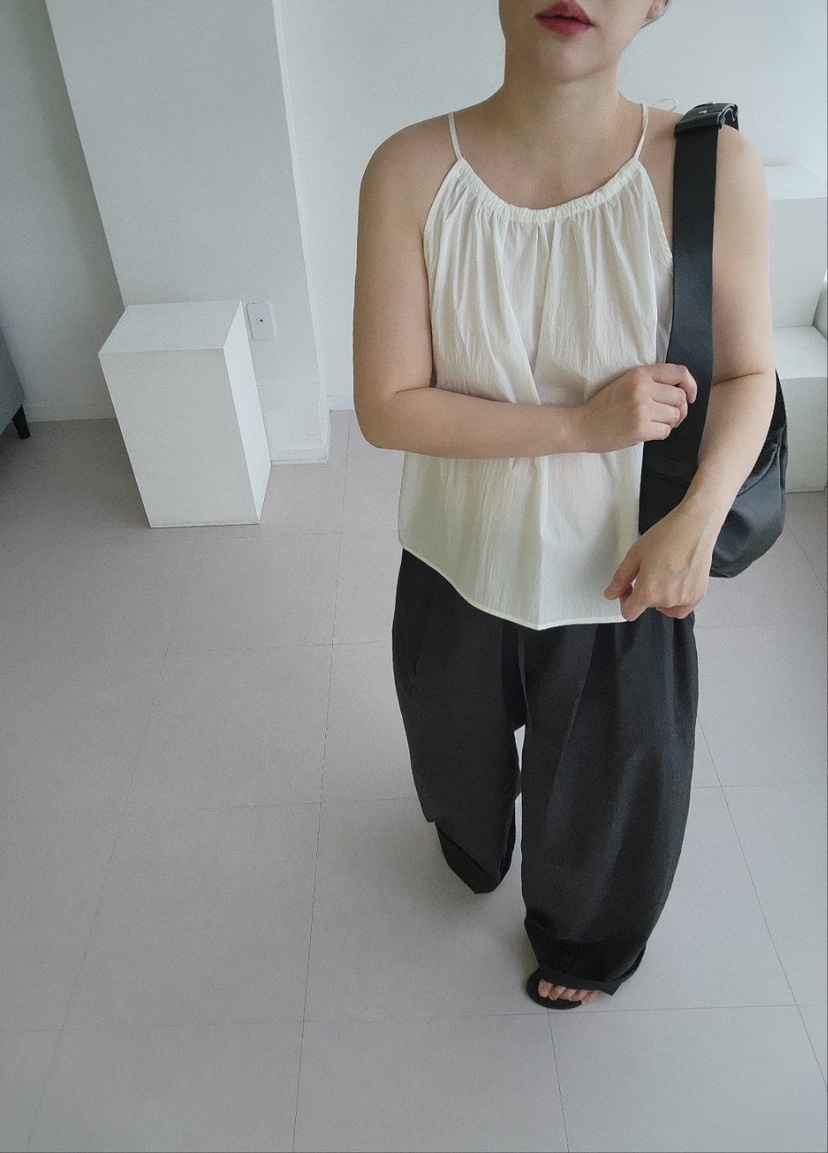 J-SHOP韓國直郵東大門代購女裝新品人氣時尚熱賣24春夏吊帶背心J_SHOP吊帶/背心
