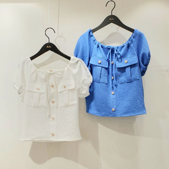 WON韓國直郵女裝新品真品推薦人氣熱賣職業24春夏襯衫蕾絲衫WON襯衫/蕾絲衫
