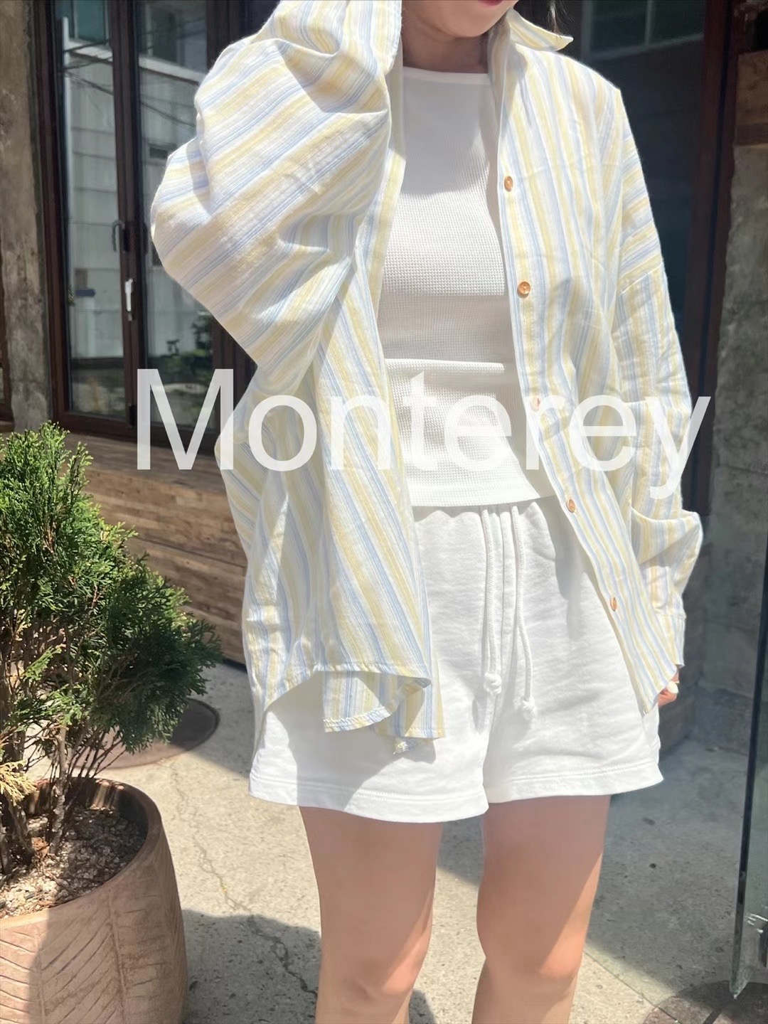 MONTEREY韓國直郵東大門代購女裝新品時尚職業休閑襯衫蕾絲衫MONTEREY襯衫/蕾絲衫圖色1