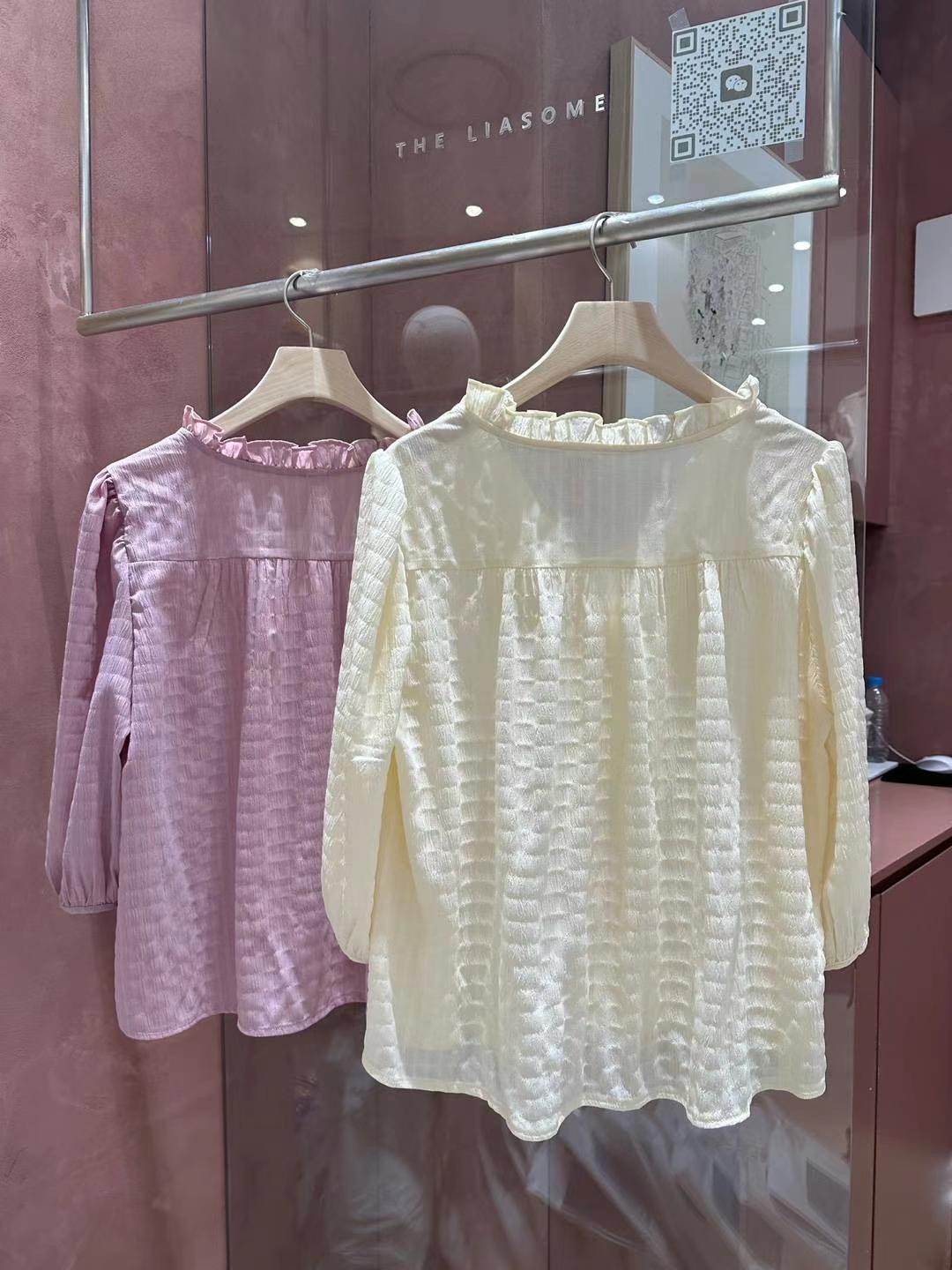 THE LIASOME韓國直郵女裝新品時尚熱賣推薦真品襯衫蕾絲衫THE LIASOME襯衫/蕾絲衫
