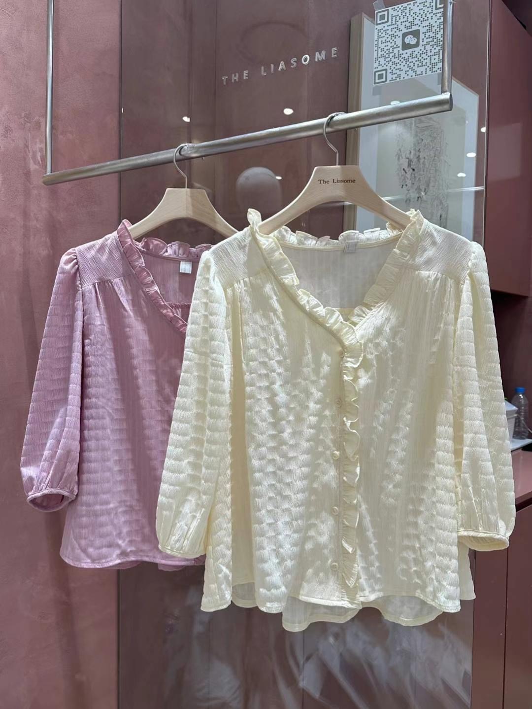THE LIASOME韓國直郵女裝新品時尚熱賣推薦真品襯衫蕾絲衫THE LIASOME襯衫/蕾絲衫