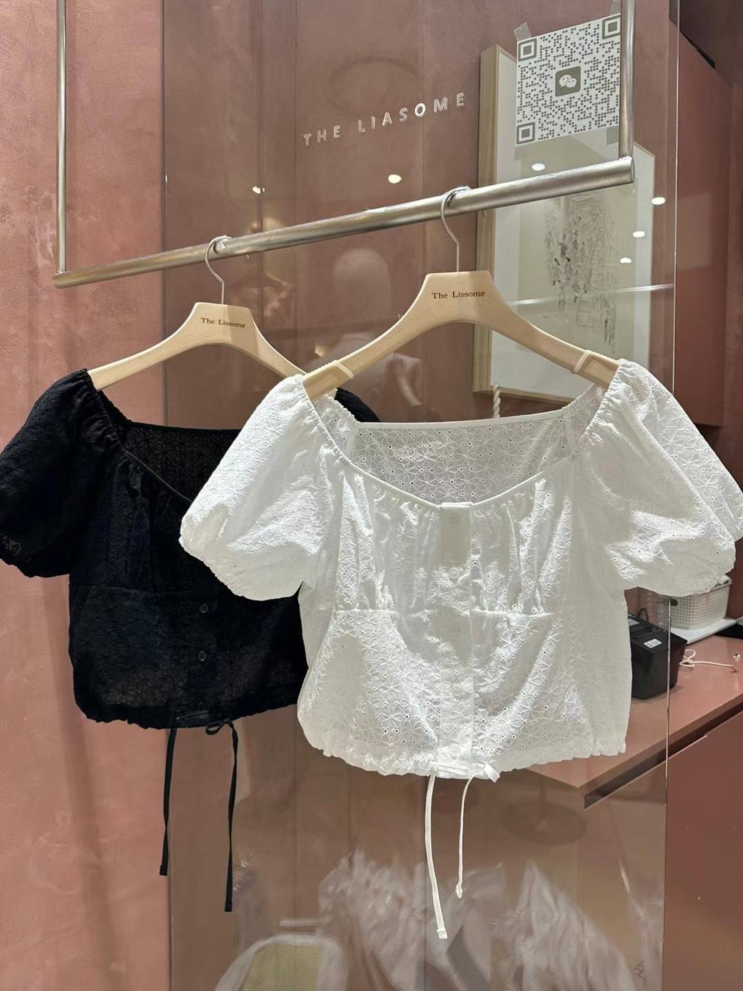 THE LIASOME直郵韓國代購女裝新品真品熱賣24春夏襯衫蕾絲衫THE LIASOME襯衫/蕾絲衫