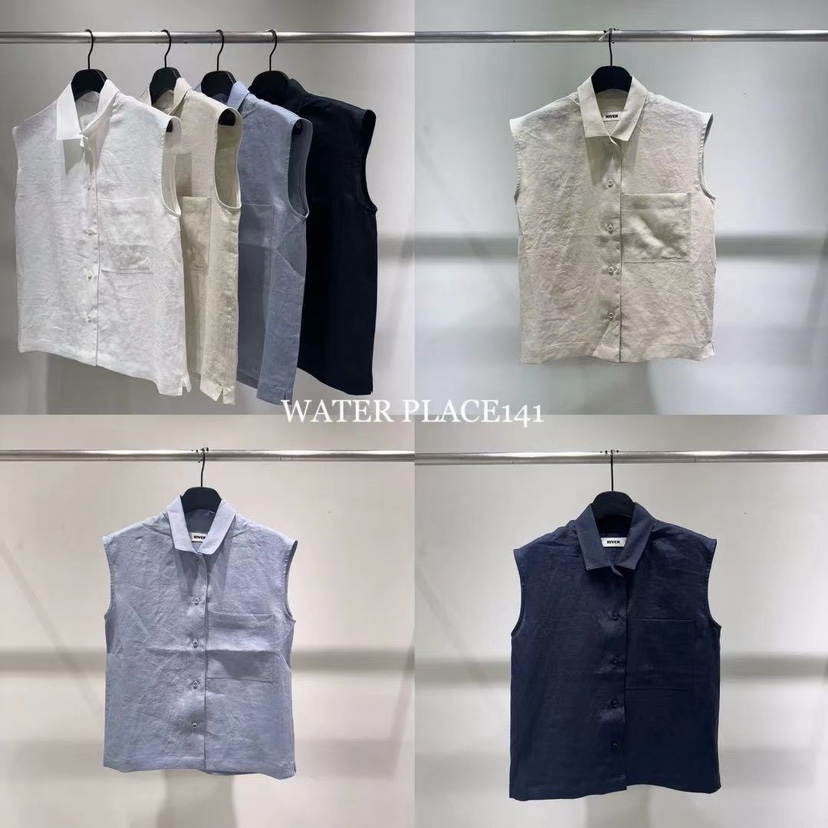 WATER/RIVER韓國直郵女裝新品24春夏熱賣人氣職業吊帶背心WATER/RIVER吊帶/背心