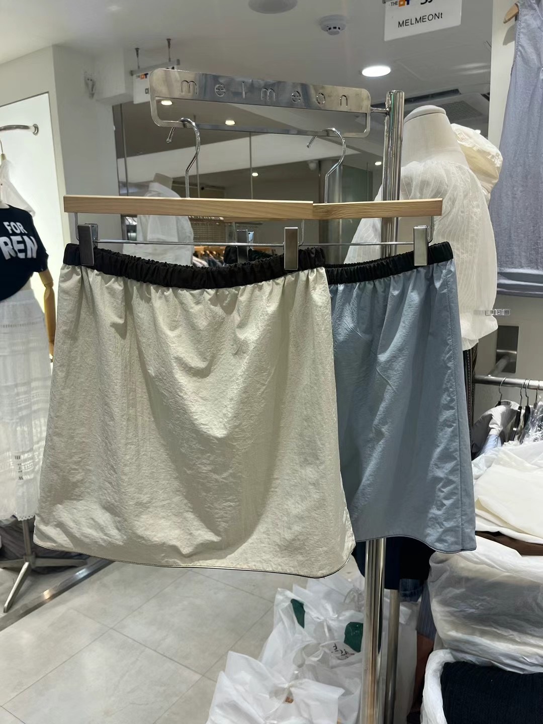 MELMEONT韓國直郵東大門代購女裝新品人氣熱賣休閑短裙雙面MELMEONT短裙