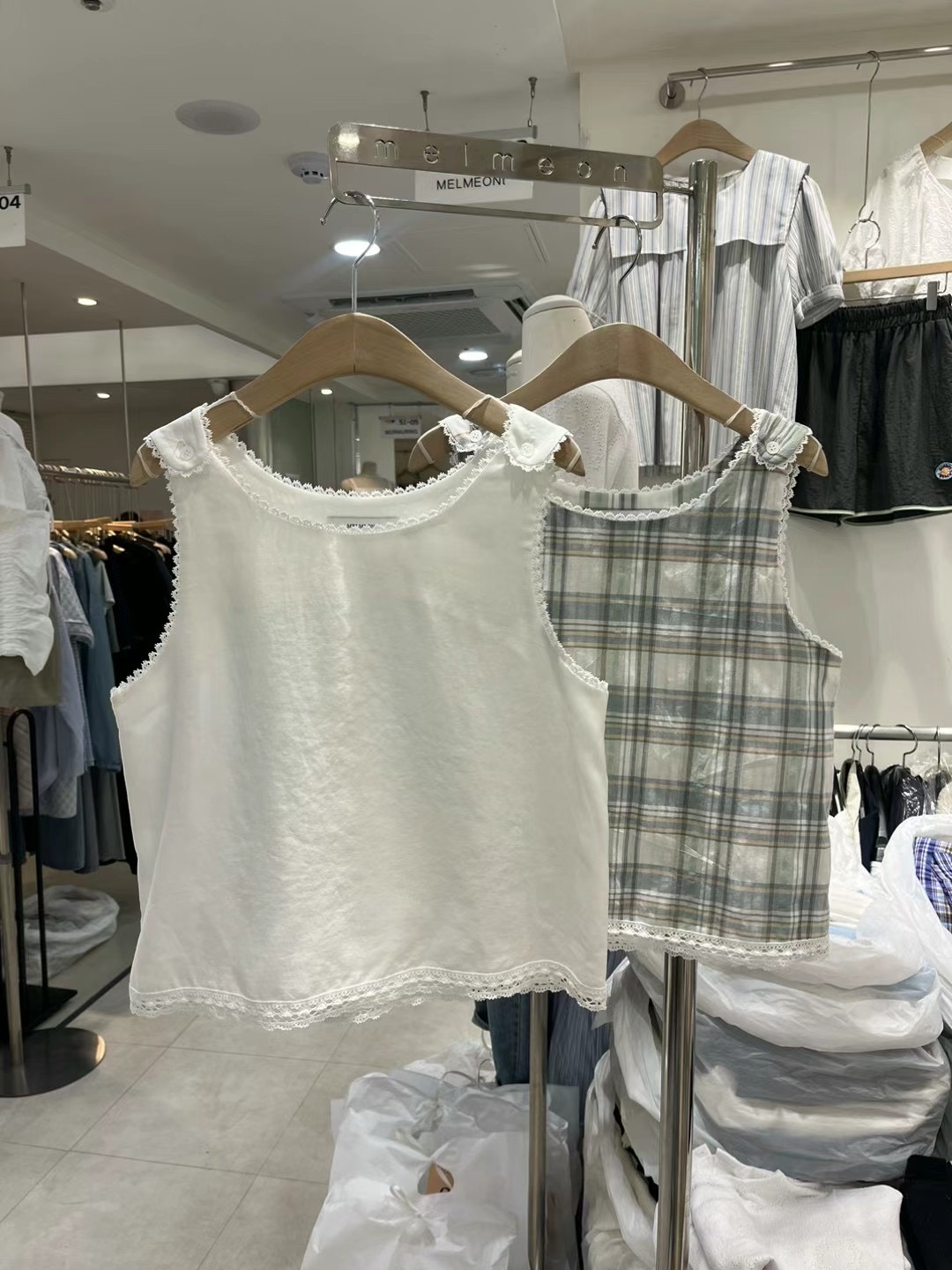 MELMEONT直郵韓國代購女裝新款人氣熱賣時尚休閑真品吊帶背心MELMEONT吊帶/背心