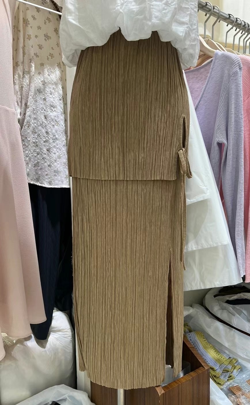 PALPAL直郵韓國代購女裝新品24春夏休閑真品職業時尚長裙PALPAL長裙
