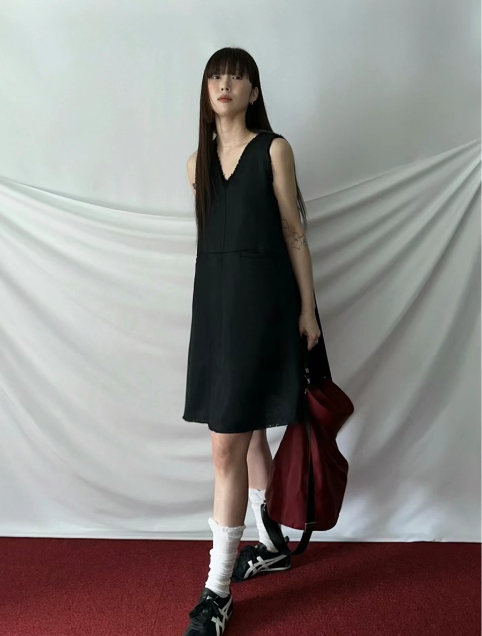 PRANA韓國直郵東大門實拍女裝新品時尚休閑人氣推薦連衣裙花呢PRANA/CLOTHINK連衣裙