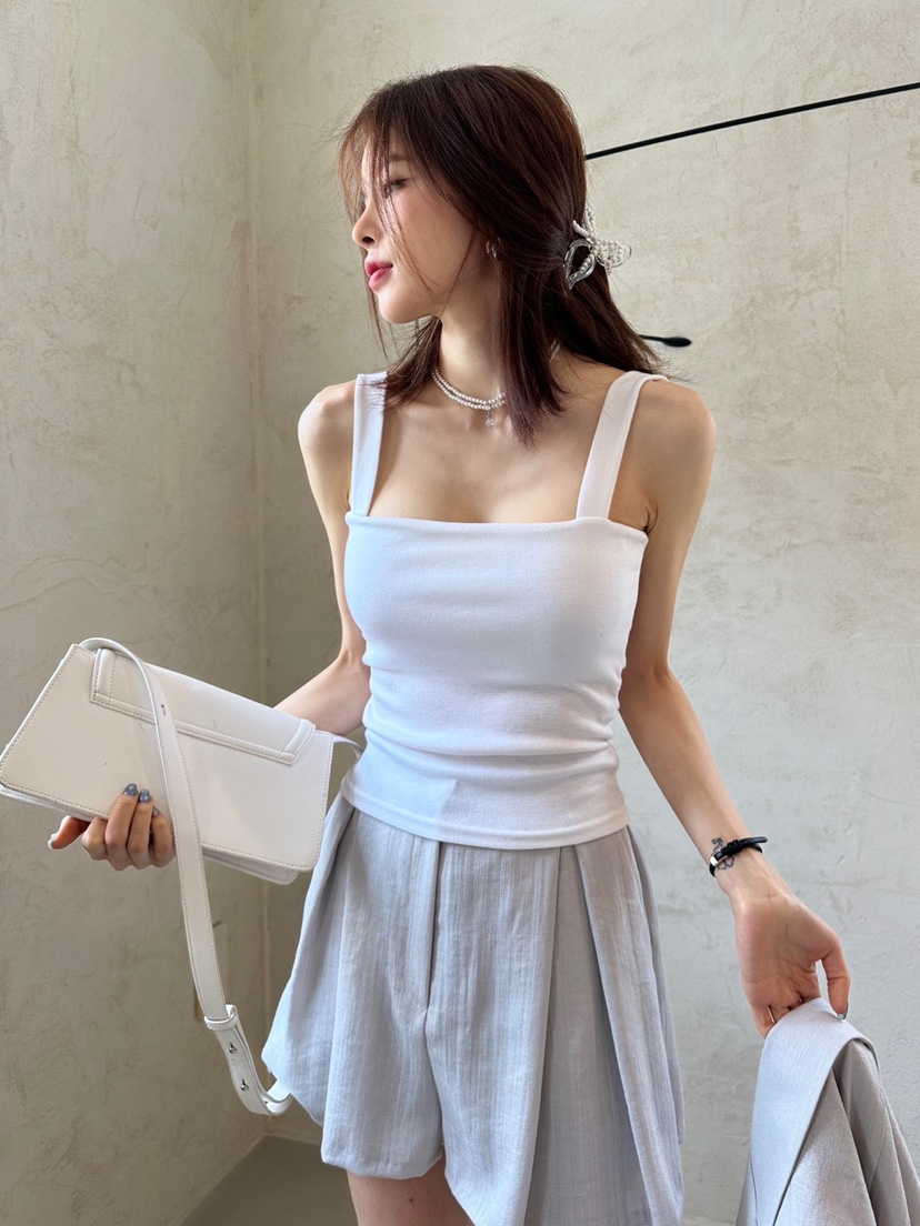BANI BLUBH直郵韓國代購女裝新品休閑熱賣推薦真品短褲亞麻BANI BLUSH短褲