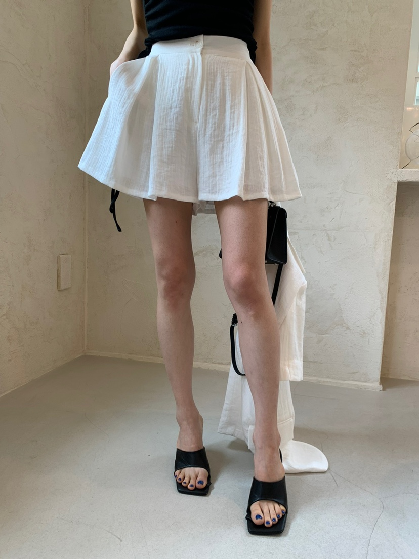 BANI BLUBH直郵韓國代購女裝新品休閑熱賣推薦真品短褲亞麻BANI BLUSH短褲