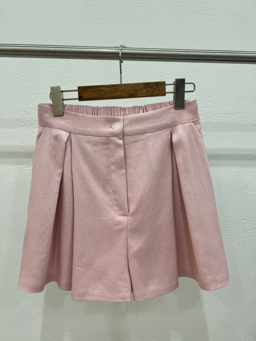 BANI BLUBH直郵韓國代購女裝新品休閑熱賣推薦真品短褲亞麻BANI BLUSH短褲圖色1