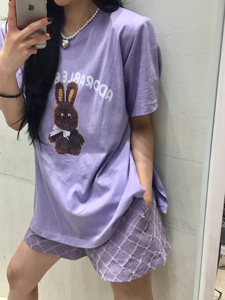 MARS韓國直郵女士新款職業推薦熱賣時尚24秋夏休閑T恤兔子marsT恤