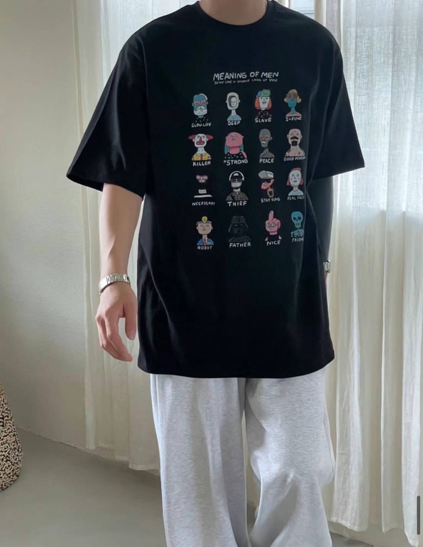 HAZZLE-男裝韓國直郵東大門實拍女裝新款時尚熱賣真品24秋夏T恤HAZZLE-男裝T恤