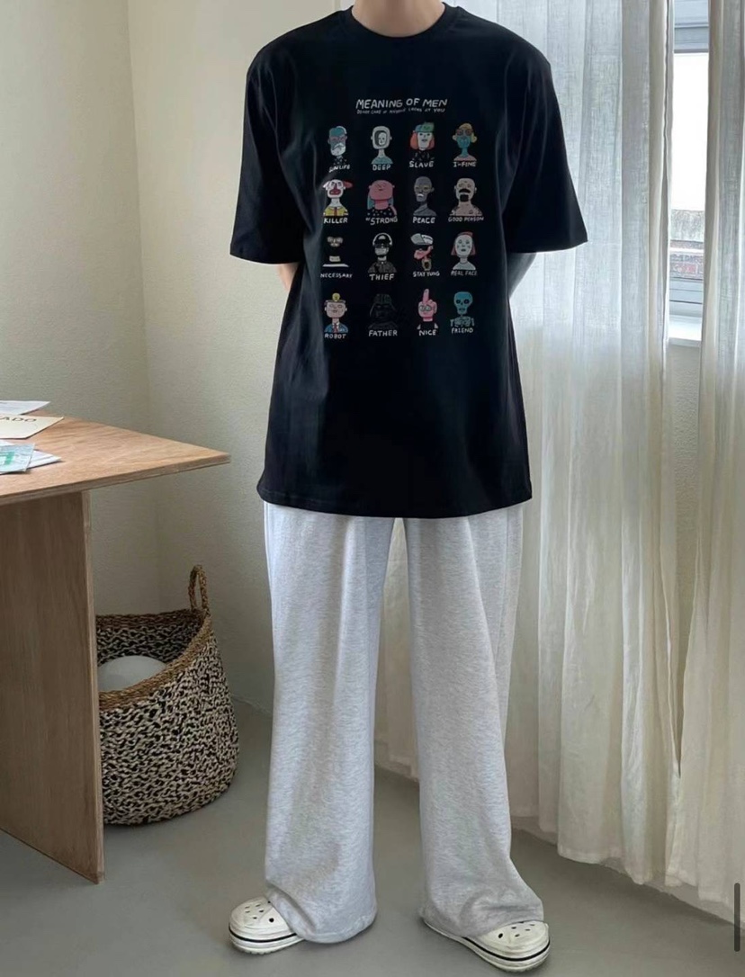 HAZZLE-男裝韓國直郵東大門實拍女裝新款時尚熱賣真品24秋夏T恤HAZZLE-男裝T恤
