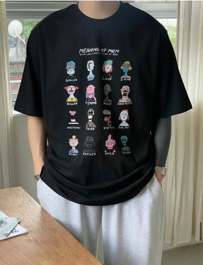HAZZLE-男裝韓國直郵東大門實拍女裝新款時尚熱賣真品24秋夏T恤HAZZLE-男裝T恤圖色2
