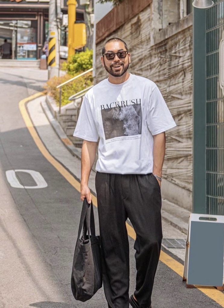 HAZZLE-男裝韓國直郵女裝新品時尚真品休閑人氣24秋夏T恤HAZZLE-男裝T恤