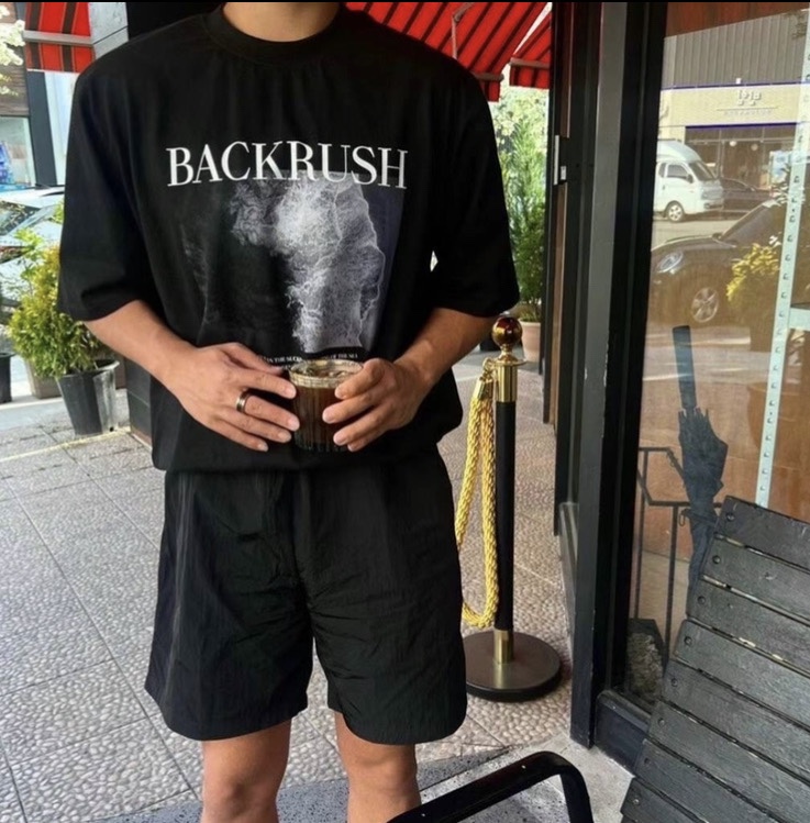 HAZZLE-男裝韓國直郵女裝新品時尚真品休閑人氣24秋夏T恤HAZZLE-男裝T恤圖色2