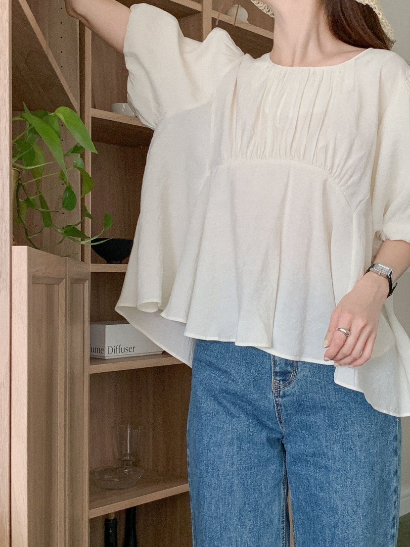 I BLLE韓國直郵東大門實拍女裝新品24春夏職業襯衫蕾絲衫I BLLE襯衫/蕾絲衫