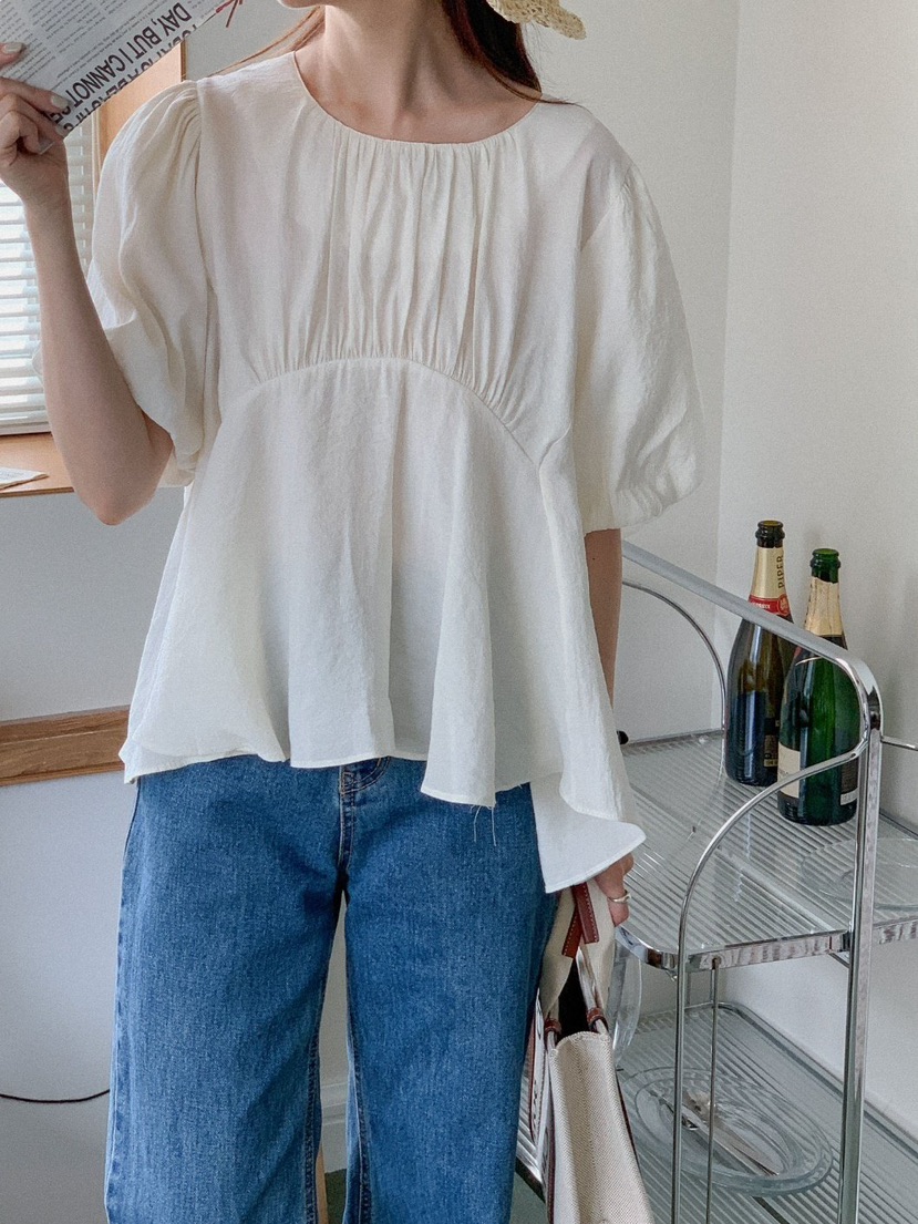 I BLLE韓國直郵東大門實拍女裝新品24春夏職業襯衫蕾絲衫I BLLE襯衫/蕾絲衫