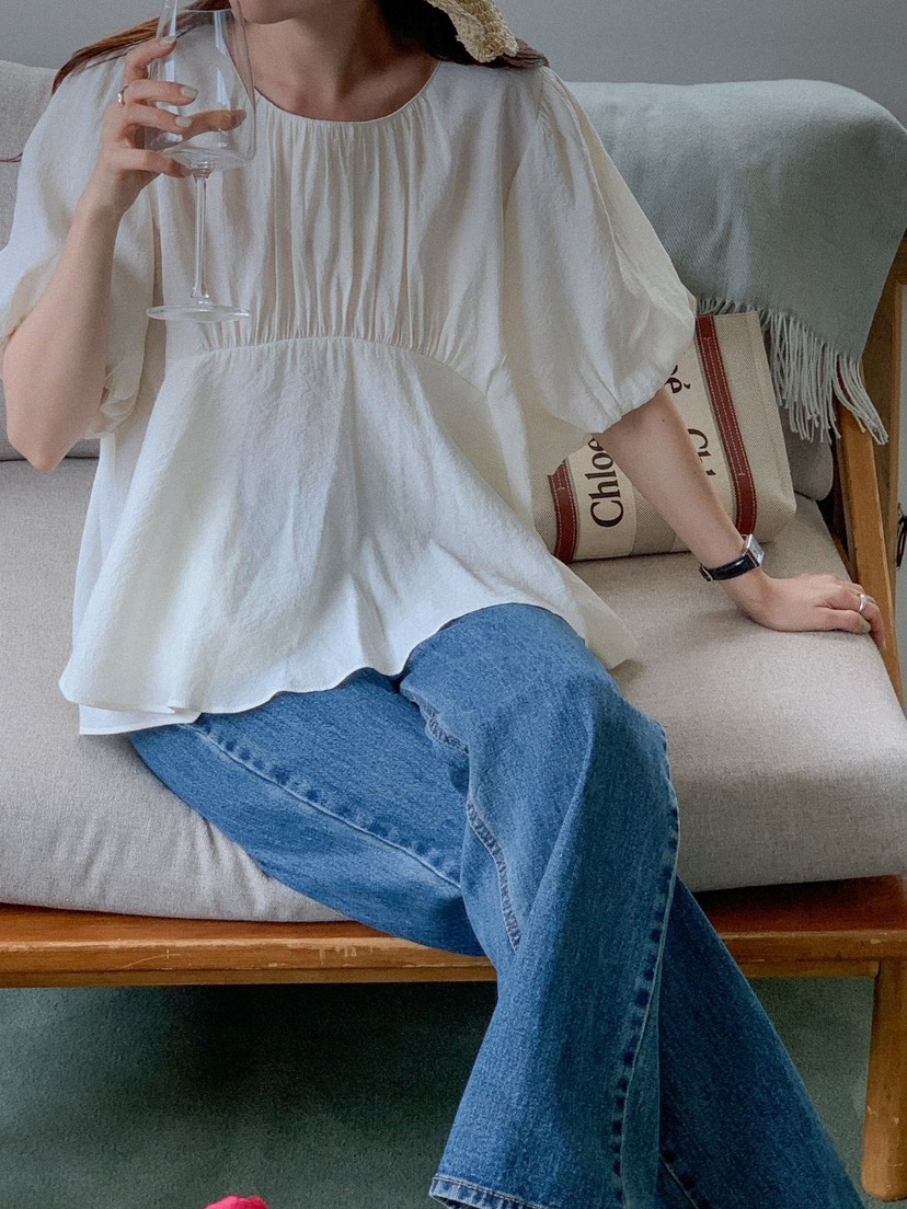 I BLLE韓國直郵東大門實拍女裝新品24春夏職業襯衫蕾絲衫I BLLE襯衫/蕾絲衫