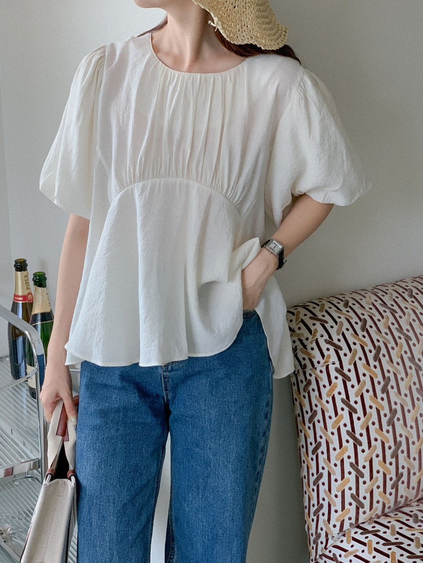I BLLE韓國直郵東大門實拍女裝新品24春夏職業襯衫蕾絲衫I BLLE襯衫/蕾絲衫
