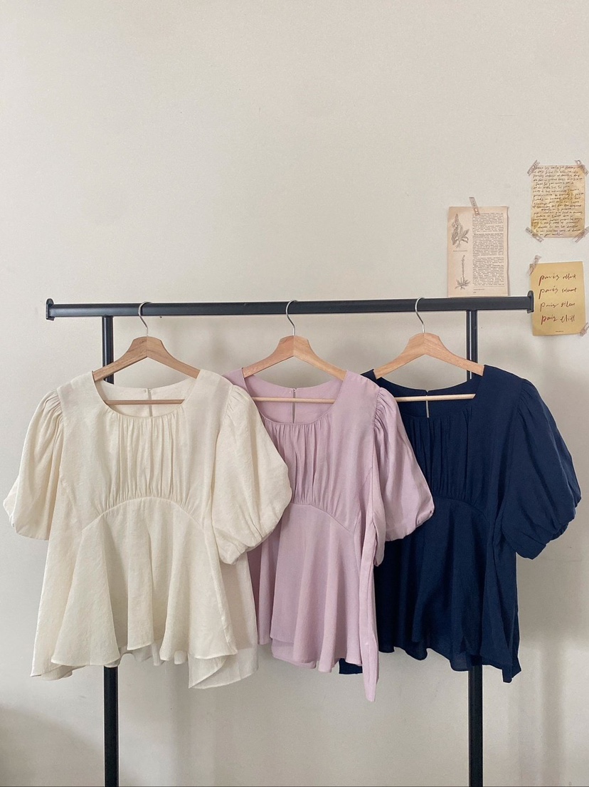 I BLLE韓國直郵東大門實拍女裝新品24春夏職業襯衫蕾絲衫I BLLE襯衫/蕾絲衫圖色2左二色