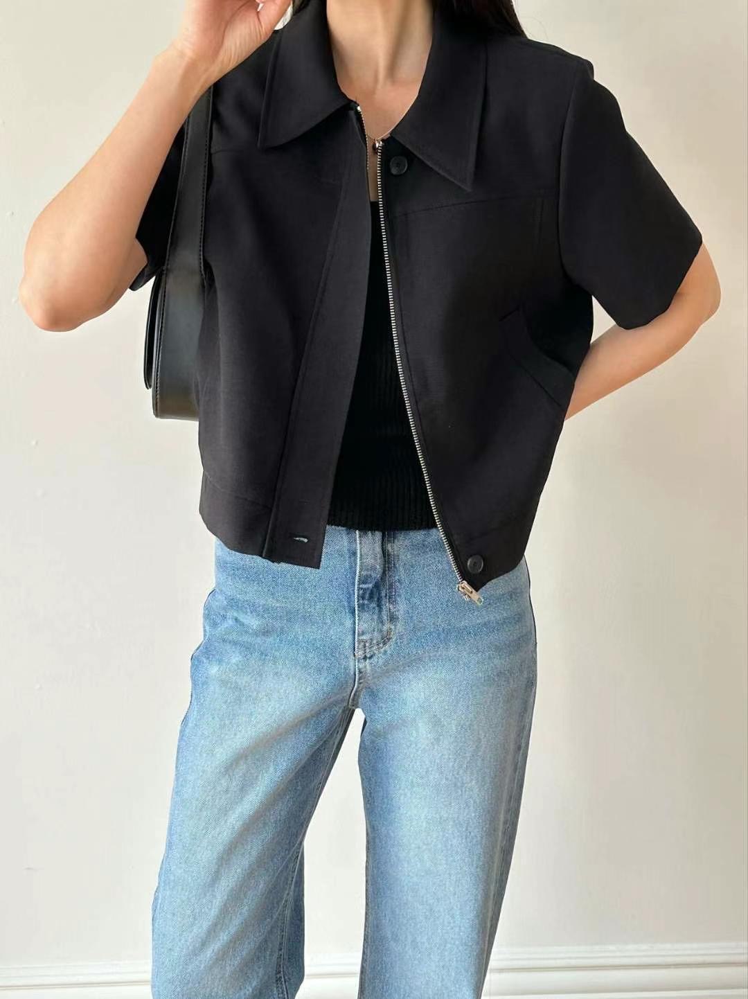 BLANK韓國直郵東大門代購女裝新品職業24秋夏人氣真品夾克BUTTON 12夾克圖色2
