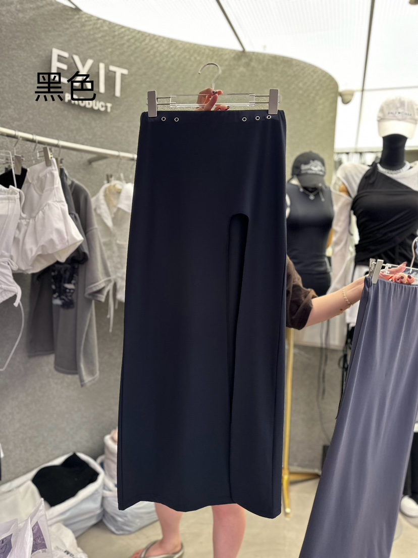 EXIT直郵韓國代購女裝新品職業熱賣24春夏真品時尚推薦長裙EXIT長裙圖色2