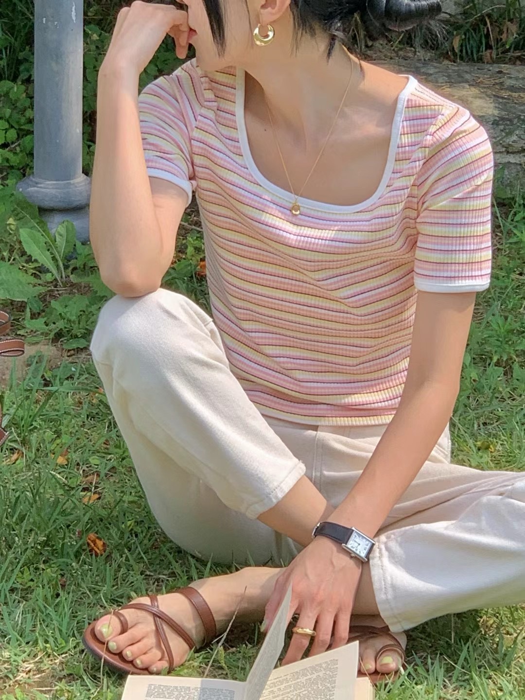 MICO直郵韓國代購女士新品推薦時尚休閑熱賣24秋夏人氣T恤ALL OVERT恤