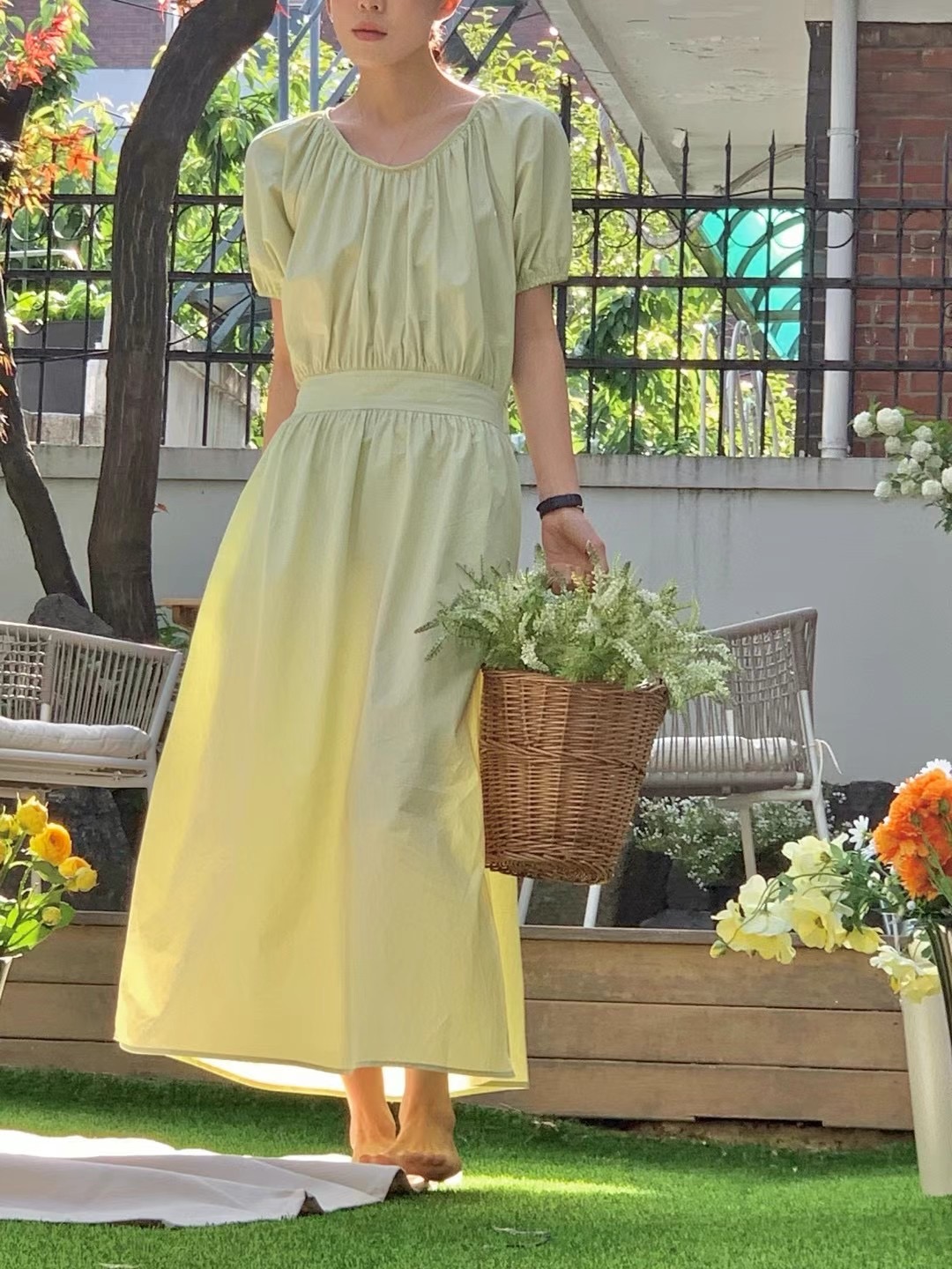 MICO韓國直郵女士新款24秋夏推薦人氣職業時尚休閑連衣裙ALL OVER連衣裙
