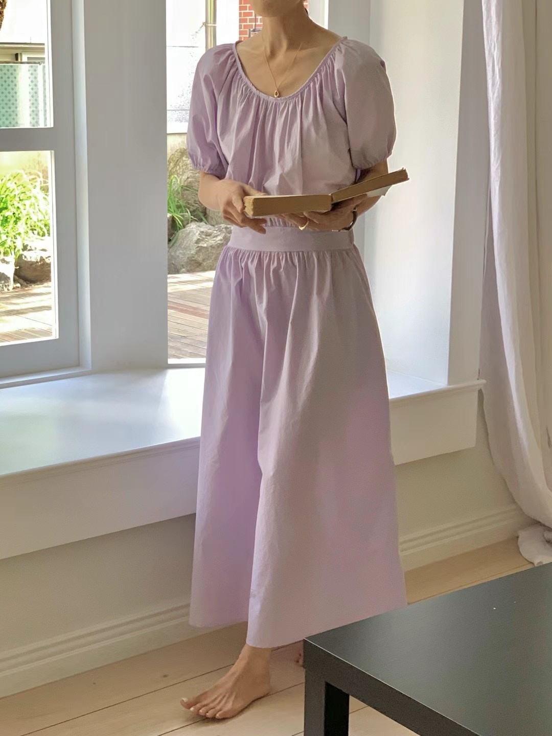 MICO韓國直郵女士新款24秋夏推薦人氣職業時尚休閑連衣裙ALL OVER連衣裙圖色2