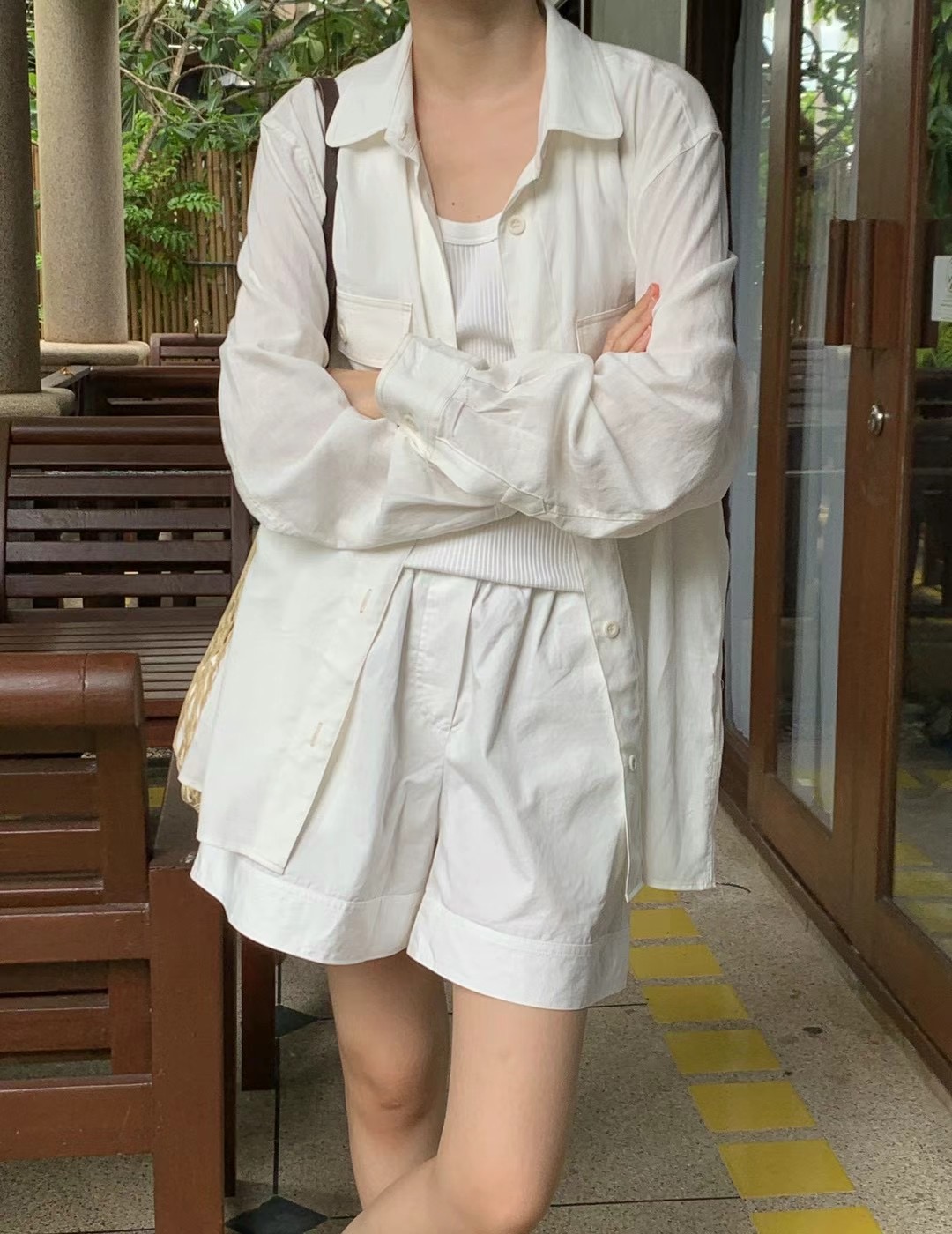 MAY SEVEN韓國直郵女士新款人氣職業真品24秋夏夾克亞麻MAY SEVEN夾克