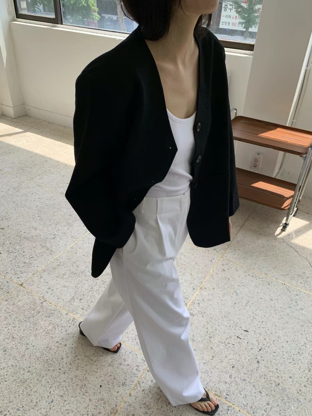 SAGE直郵韓國代購女裝新品24秋夏休閑職業時尚推薦真品夾克SAGE夾克