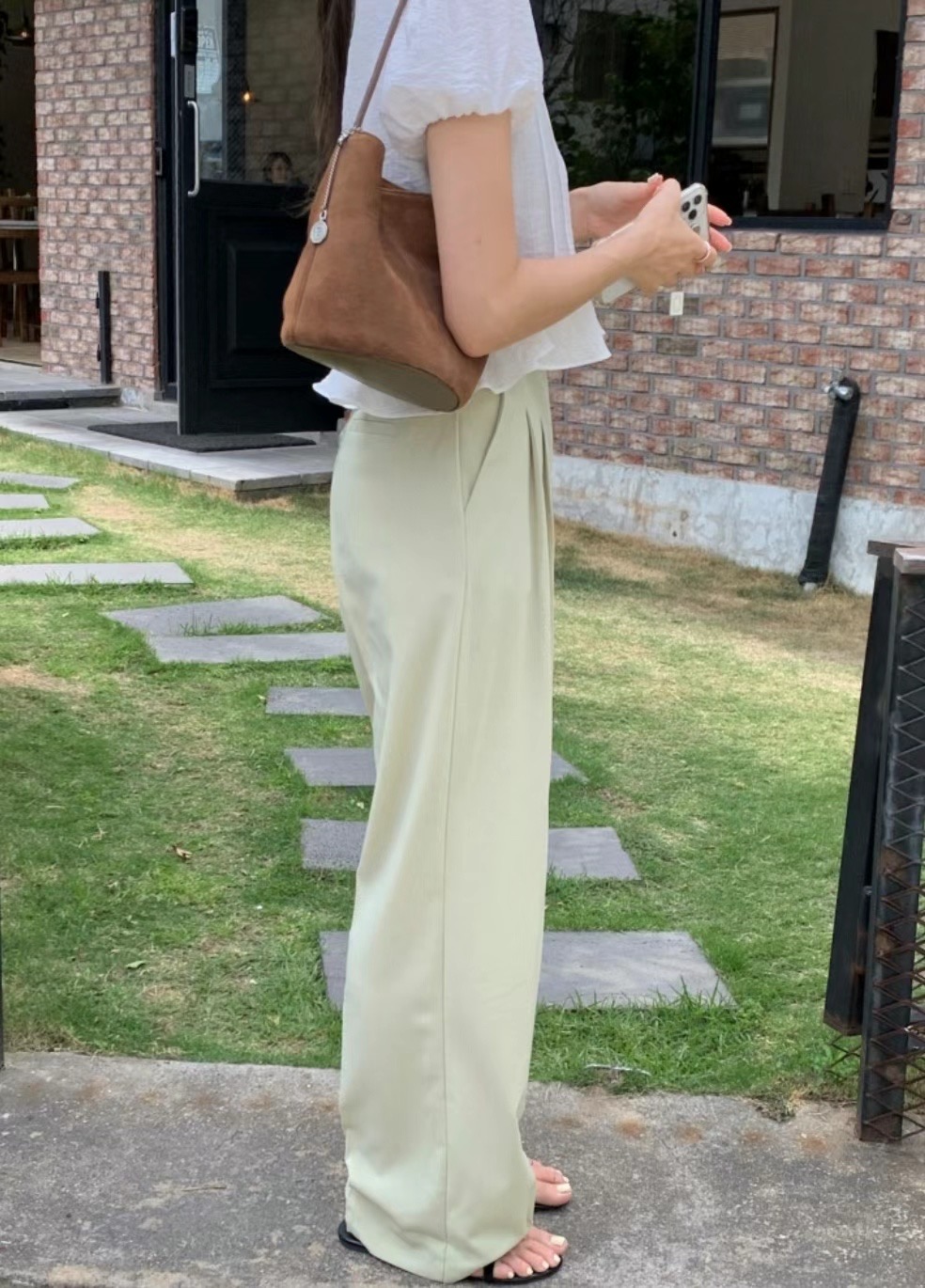SAGE韓國直郵東大門代購女裝新款真品24秋夏休閑職業休閑褲SAGE休閑褲