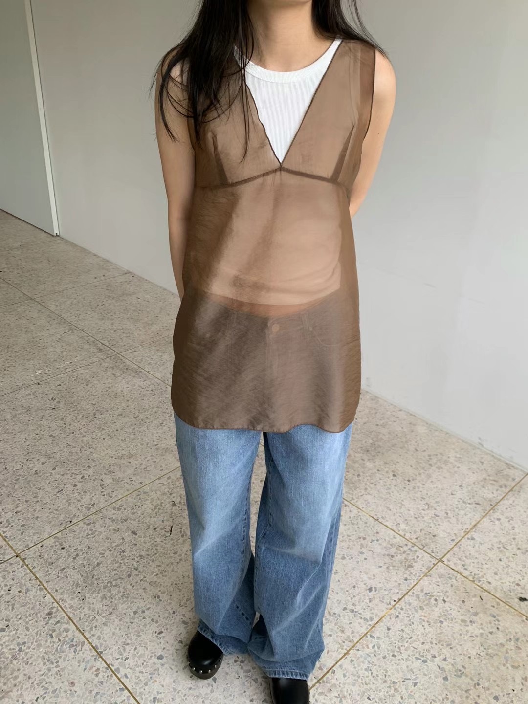 SAGE直郵韓國代購女裝新品24秋夏職業人氣時尚真品連衣裙SAGE連衣裙圖色3