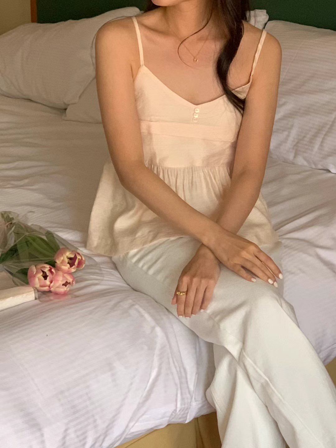 SALT.B韓國直郵東大門實拍女士新品真品熱賣24秋夏吊帶背心SALT.B吊帶/背心