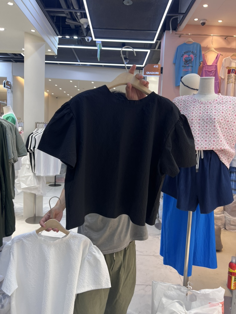 NEAR韓國直郵東大門代購女士新品推薦24秋夏襯衫蕾絲衫雙面NEAR襯衫/蕾絲衫