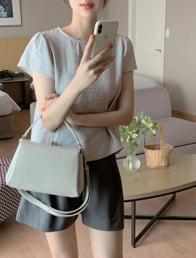 SATURDAY直郵韓國代購女裝新品職業休閑時尚24春夏襯衫蕾絲衫SATURDAY襯衫/蕾絲衫