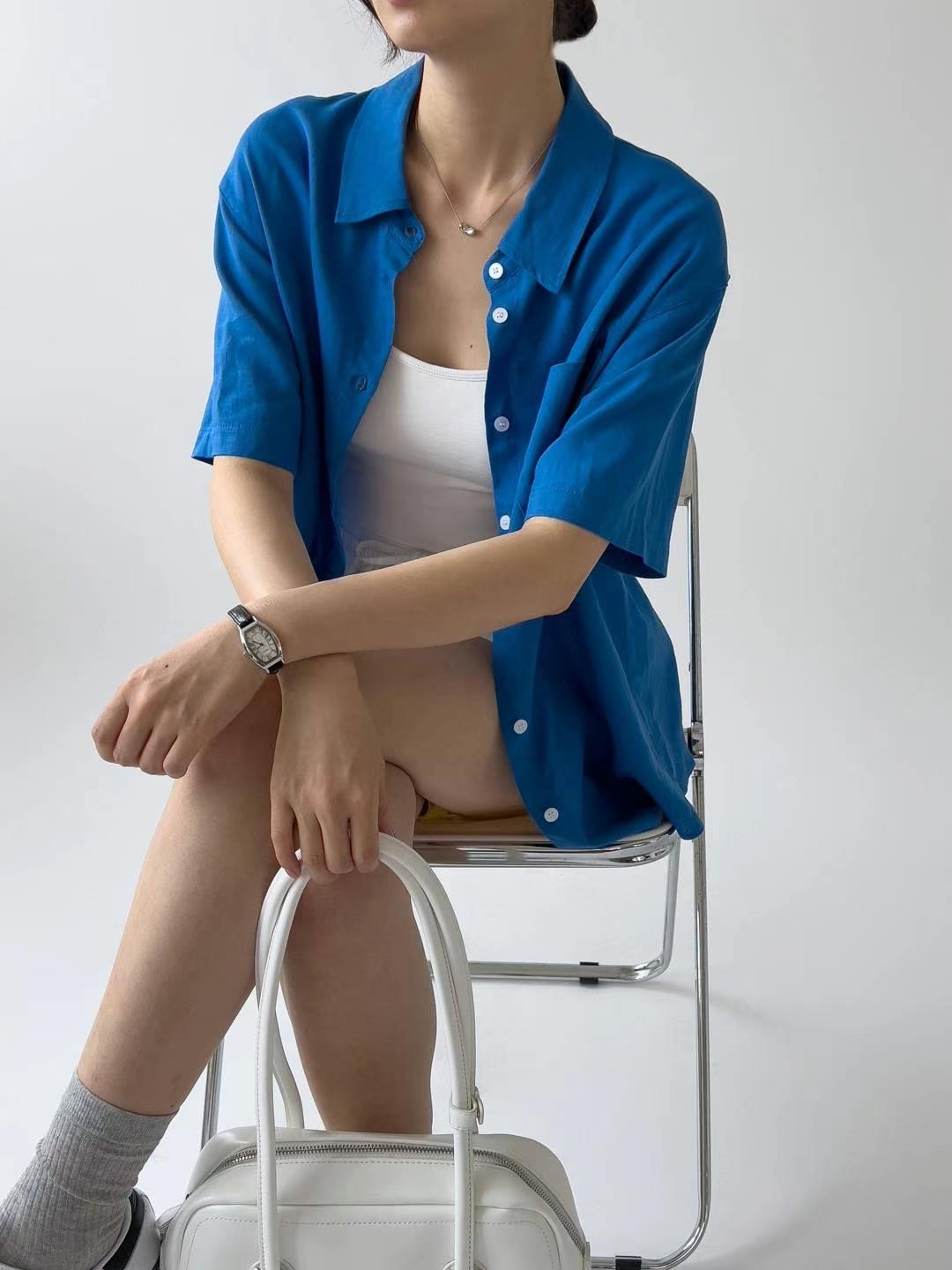 HACKER韓國直郵女裝新款職業休閑人氣24春夏熱賣襯衫蕾絲衫HACKER襯衫/蕾絲衫圖色3