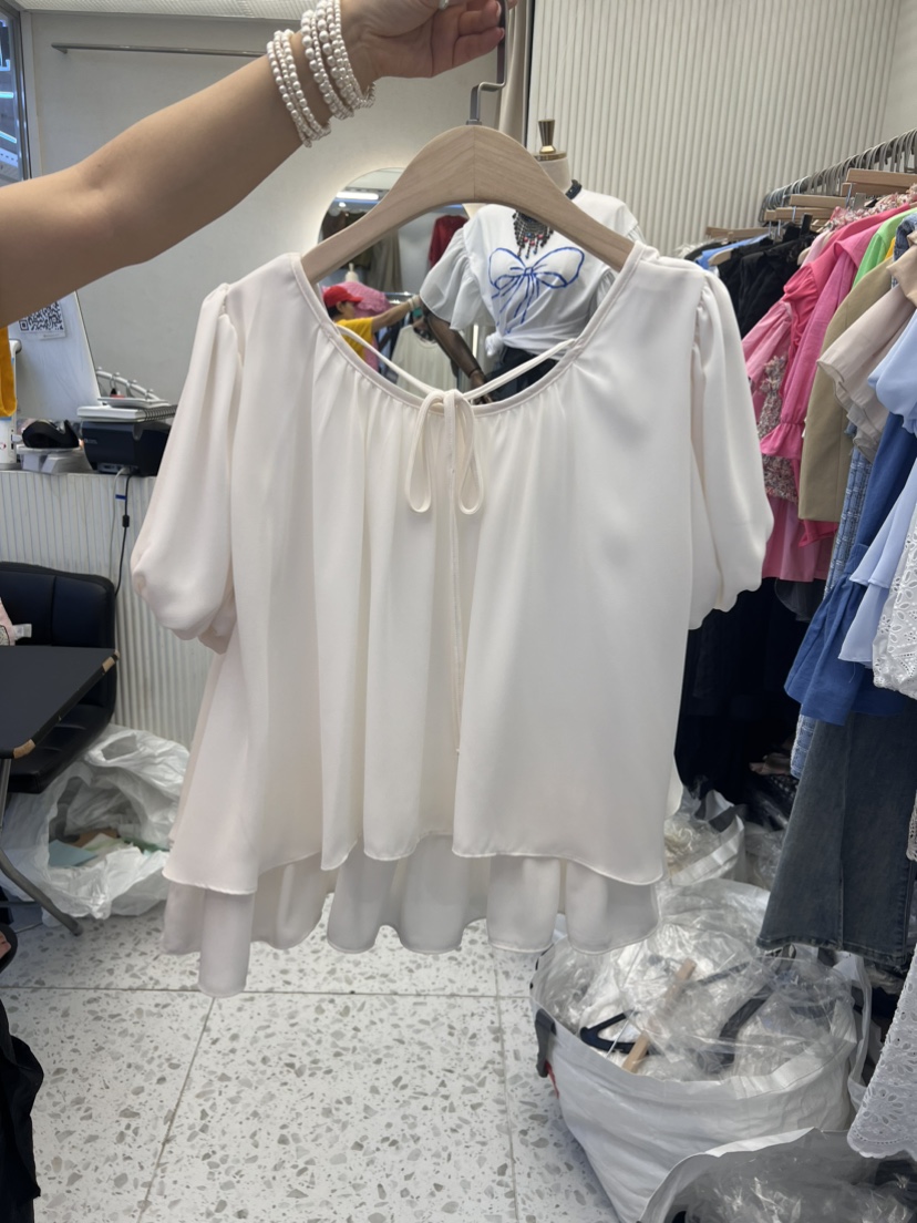 VICTORIA QUEEN韓國直郵女裝新款24春夏人氣熱賣襯衫蕾絲衫CAT.S襯衫/蕾絲衫