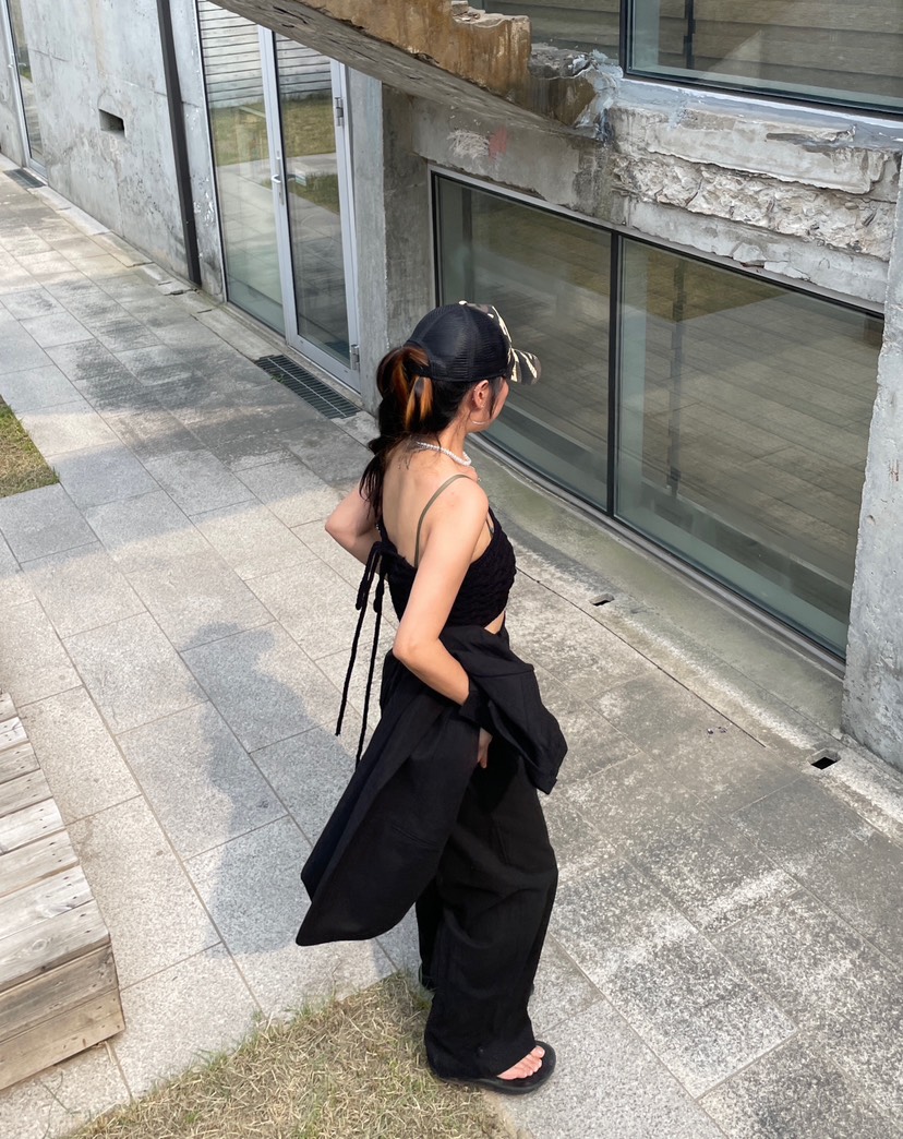 PAIRING韓國直郵女裝新品熱賣24春夏時尚休閑真品吊帶背心PAIRING吊帶/背心
