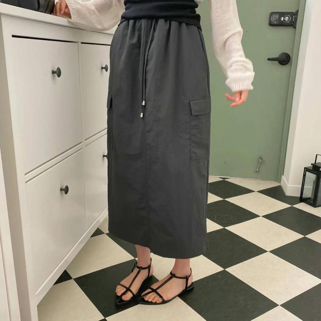 M.STORY韓國直郵東大門實拍女裝新款推薦人氣真品長裙口袋M.STORY長裙圖色2