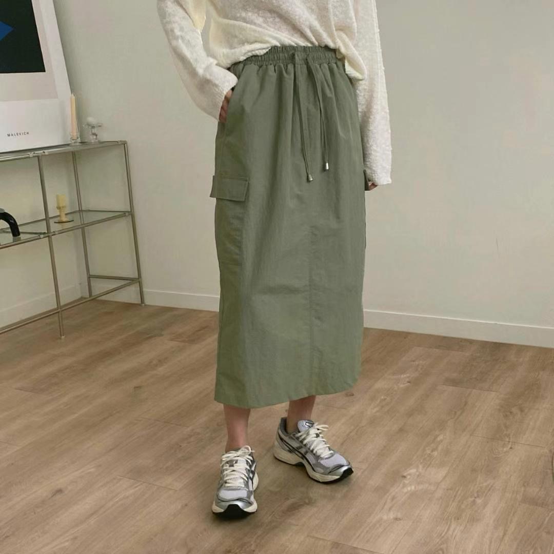 M.STORY韓國直郵東大門實拍女裝新款推薦人氣真品長裙口袋M.STORY長裙圖色4