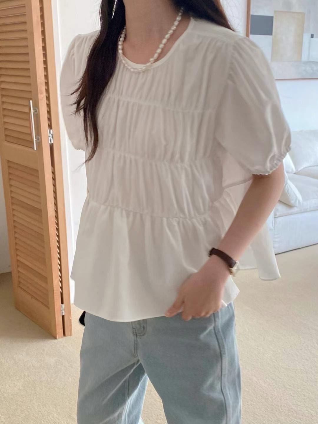 M.STORY韓國直郵女裝新款推薦24春夏職業真品襯衫蕾絲衫M.STORY襯衫/蕾絲衫圖色3