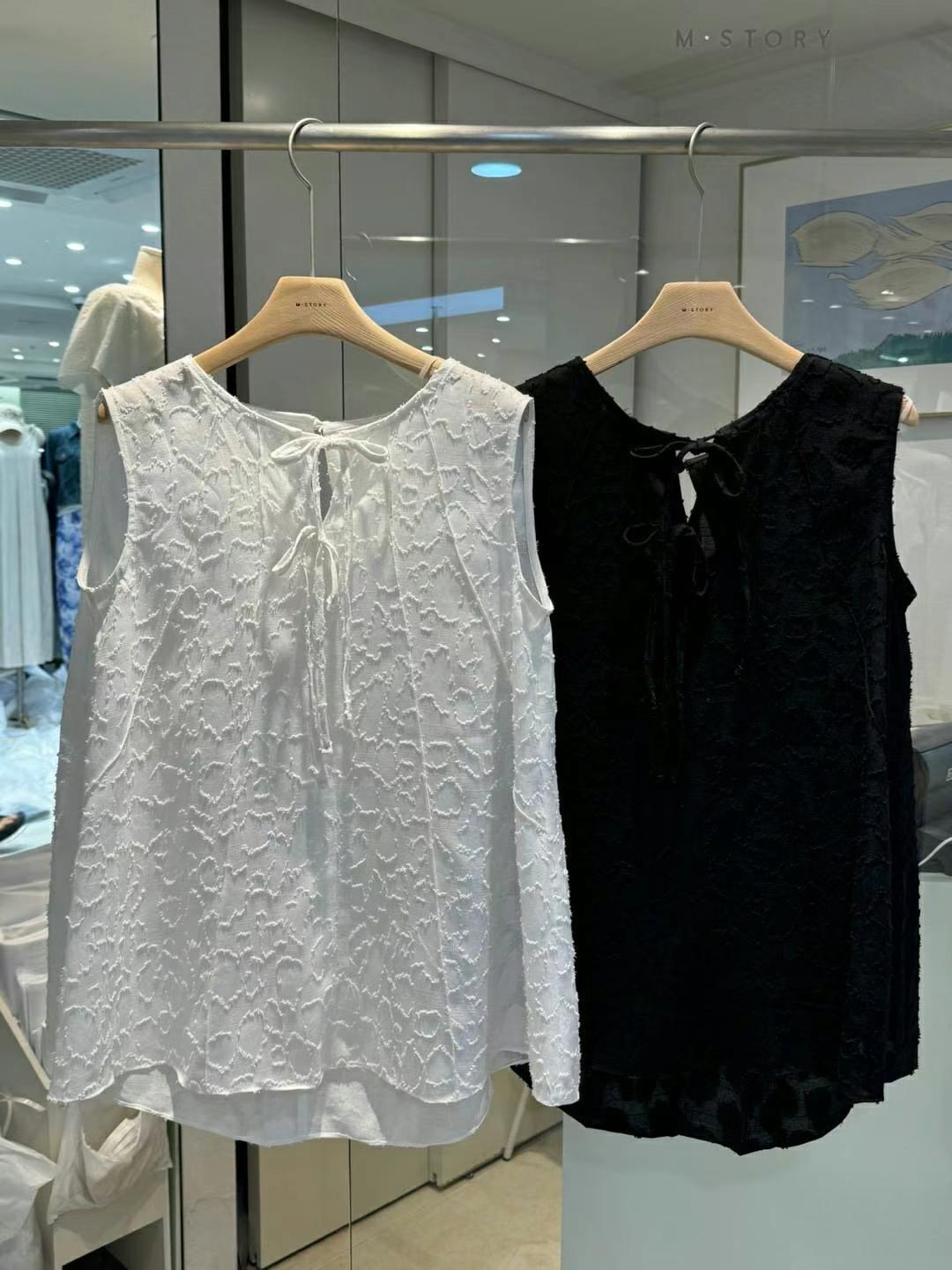 M.STORY韓國直郵東大門代購女裝新品職業24春夏吊帶背心M.STORY吊帶/背心圖色2左二色