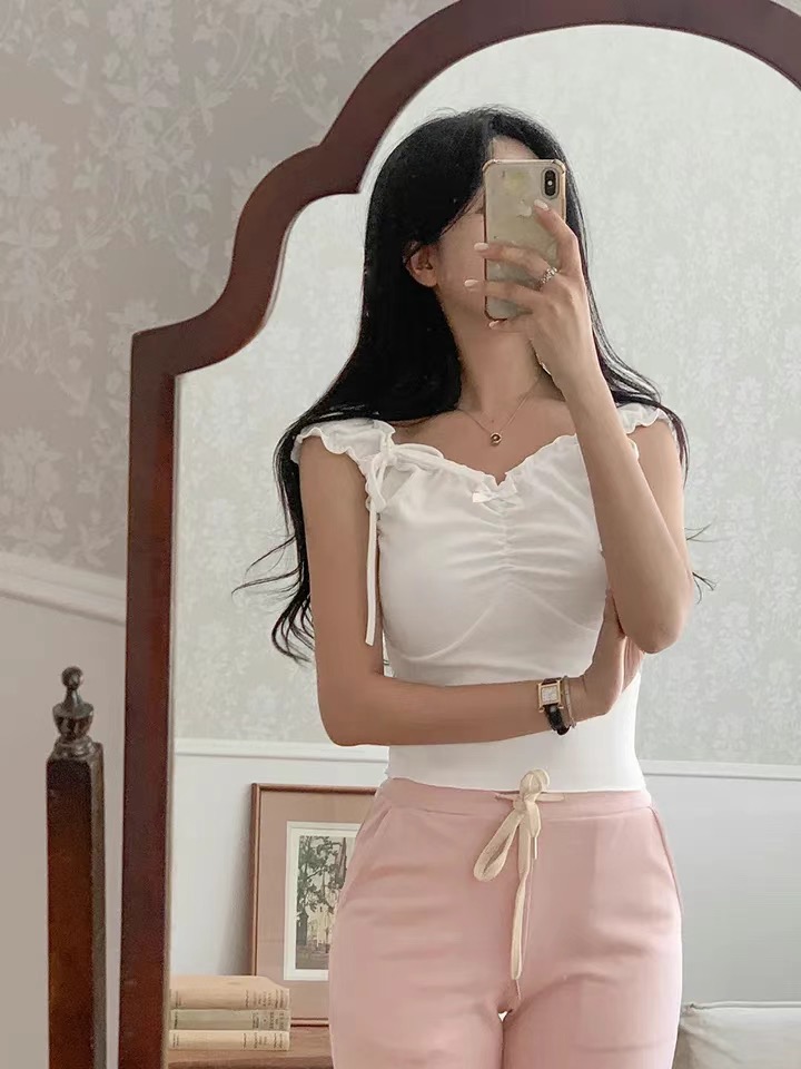 MIMISHOUS-OT韓國直郵女裝新品時尚職業人氣24春夏吊帶背心MIMISHOUS吊帶/背心