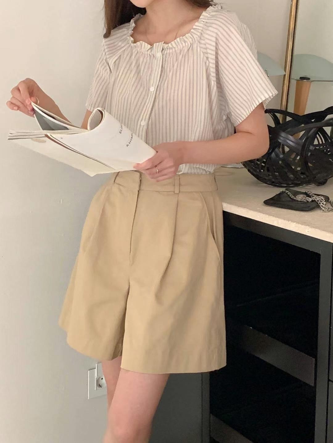 SOARE直郵韓國代購女裝新款休閑時尚推薦真品熱賣襯衫蕾絲衫SOARE襯衫/蕾絲衫