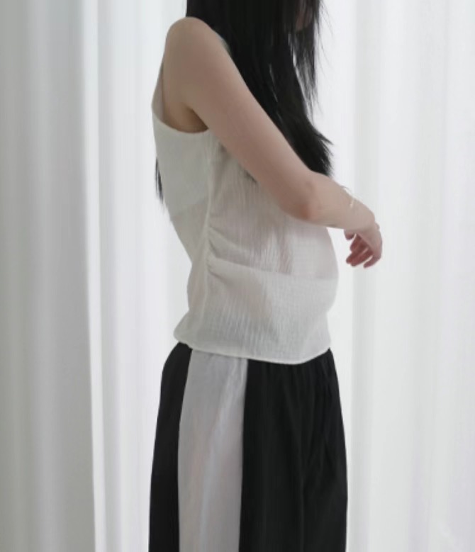 OEUF直郵韓國代購女裝新品推薦休閑時尚熱賣真品24春夏吊帶背心OEUF吊帶/背心