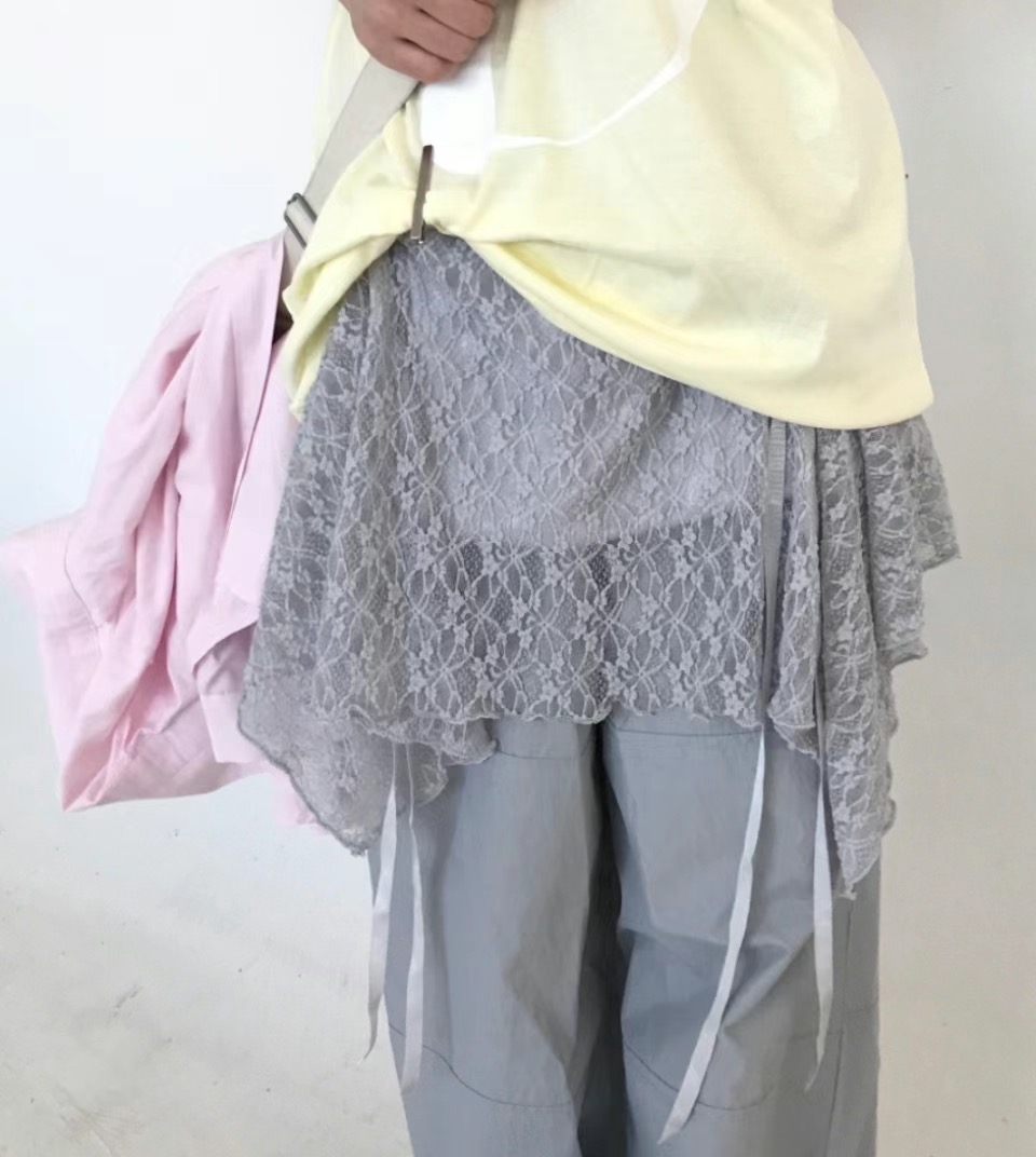 OEUF韓國直郵東大門實拍女裝新品24春夏職業熱賣人氣短裙OEUF短裙